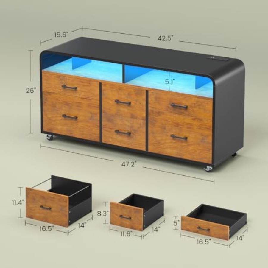 6 Drawer File Cabinet with Pow - Commercial Printing File recensie en prijs