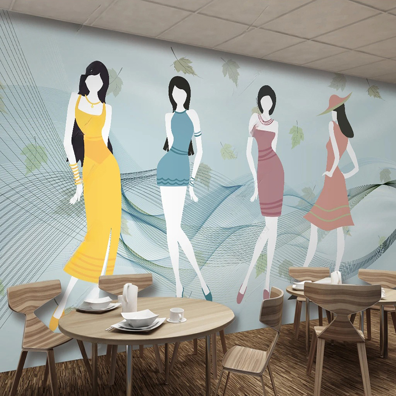 Custom Mural Modern fFresh Sho - Commercial Wallpaper Printing recensie en prijs